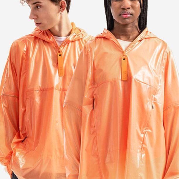 Rains geacă de ploaie Ultralight Anorak culoarea portocaliu