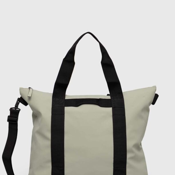 Rains geanta 14150 Tote Bags culoarea verde