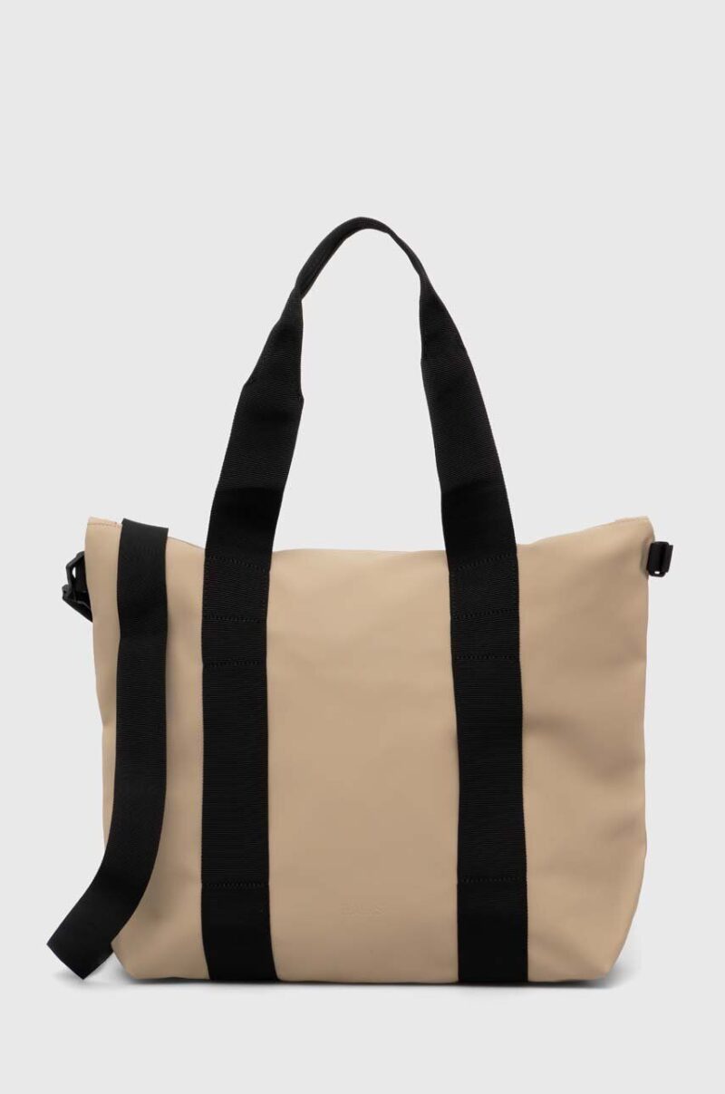 Rains geantă 14160 Tote Bags culoarea bej