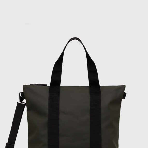 Rains geantă 14160 Tote Bags culoarea verde