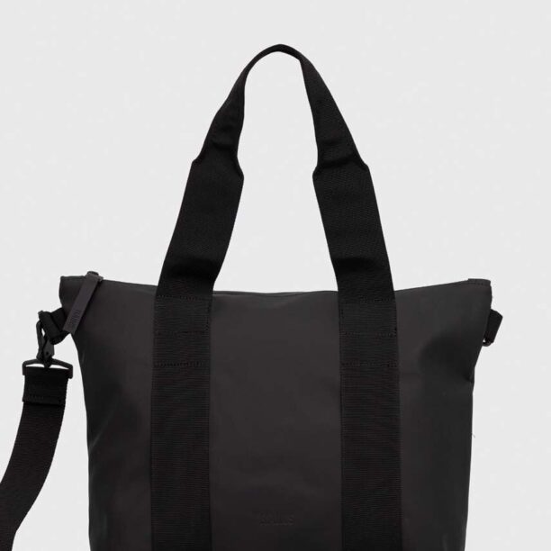 Rains geanta 14180 Tote Bags culoarea negru