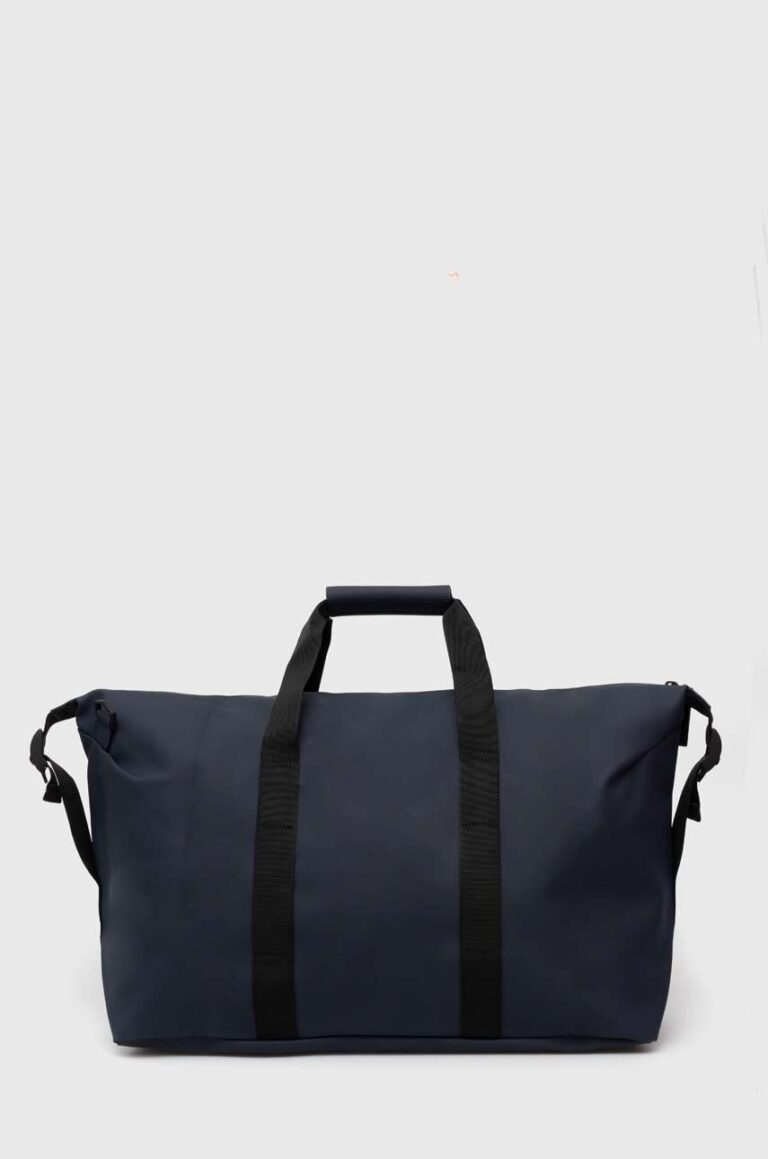 Rains geantă 14200 Weekendbags culoarea bleumarin preţ