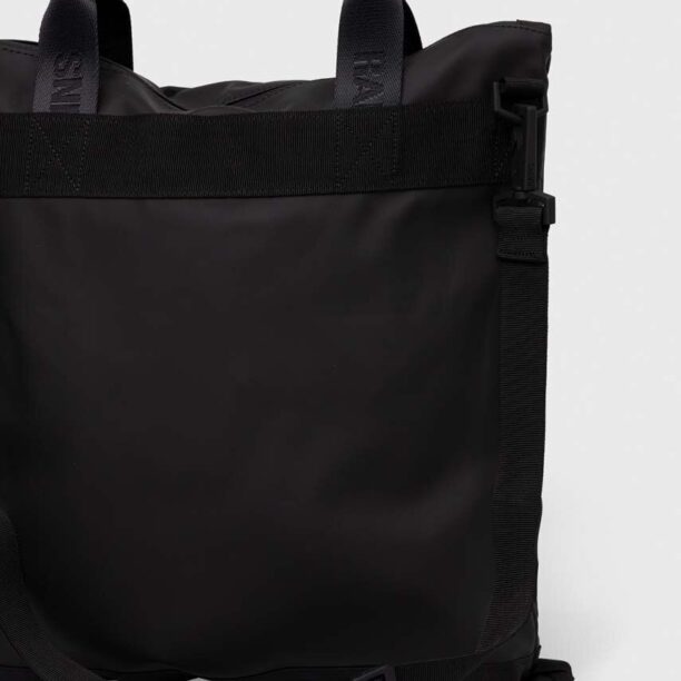 Rains geanta 14360 Tote Bags culoarea negru preţ