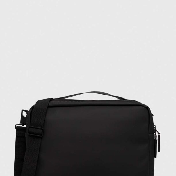 Rains geanta laptop 13280 Messenger Bags culoarea negru