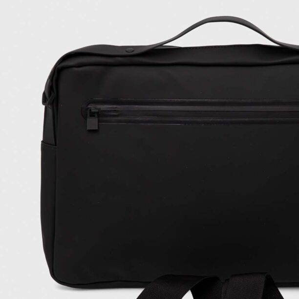 Rains geanta laptop 13290 Messenger Bags culoarea negru preţ