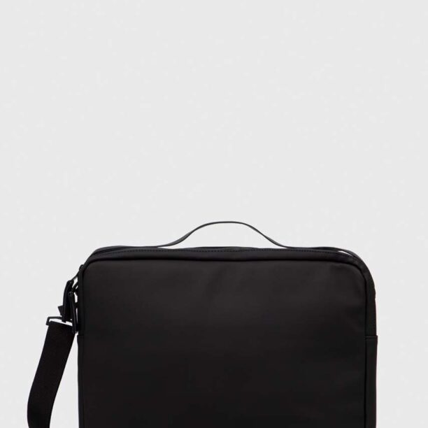 Rains geanta laptop 13290 Messenger Bags culoarea negru