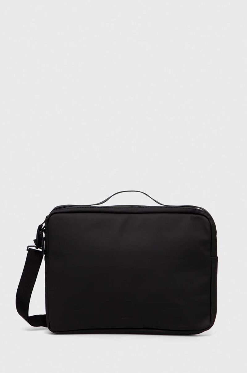 Rains geanta laptop 13290 Messenger Bags culoarea negru