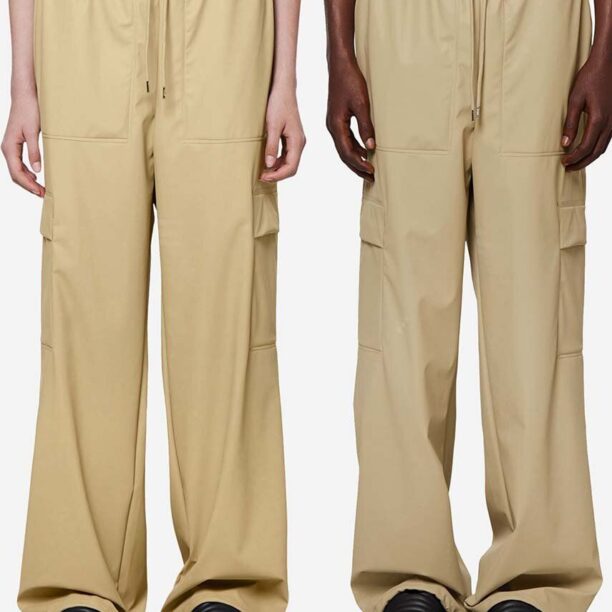 Rains pantaloni impermeabili 18990 SAND culoarea bej