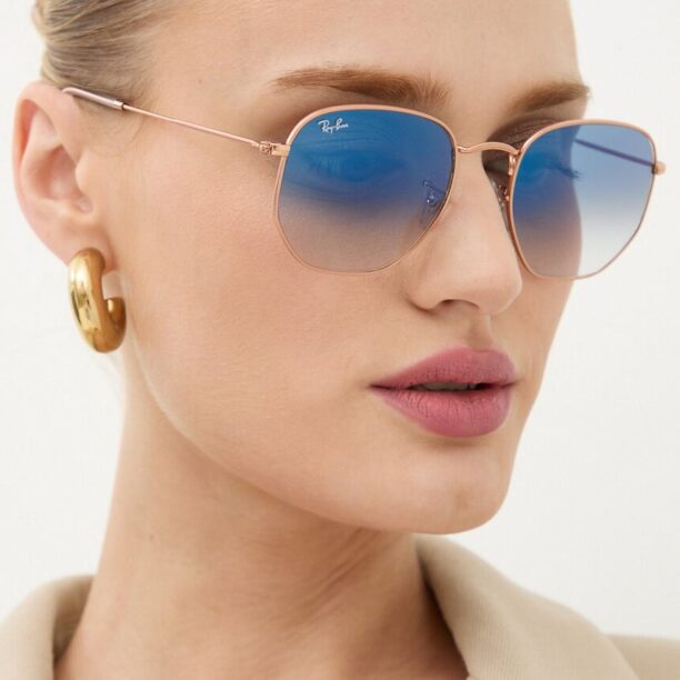 Ray-Ban ochelari de soare HEXAGONAL culoarea transparent