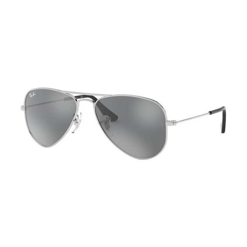 Ray-Ban ochelari de soare copii Junior Aviator culoarea gri
