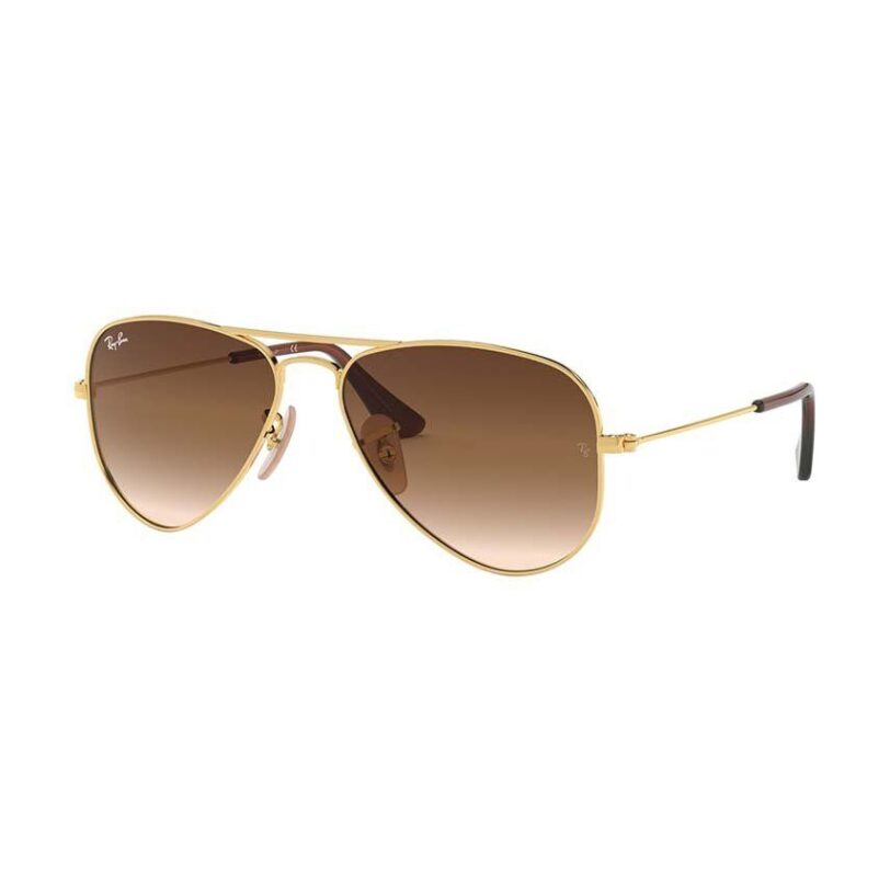 Ray-Ban ochelari de soare copii Junior Aviator culoarea maro