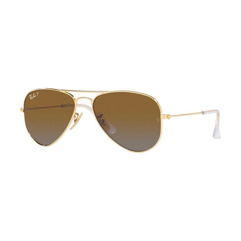 Ray-Ban ochelari de soare copii Junior Aviator culoarea maro