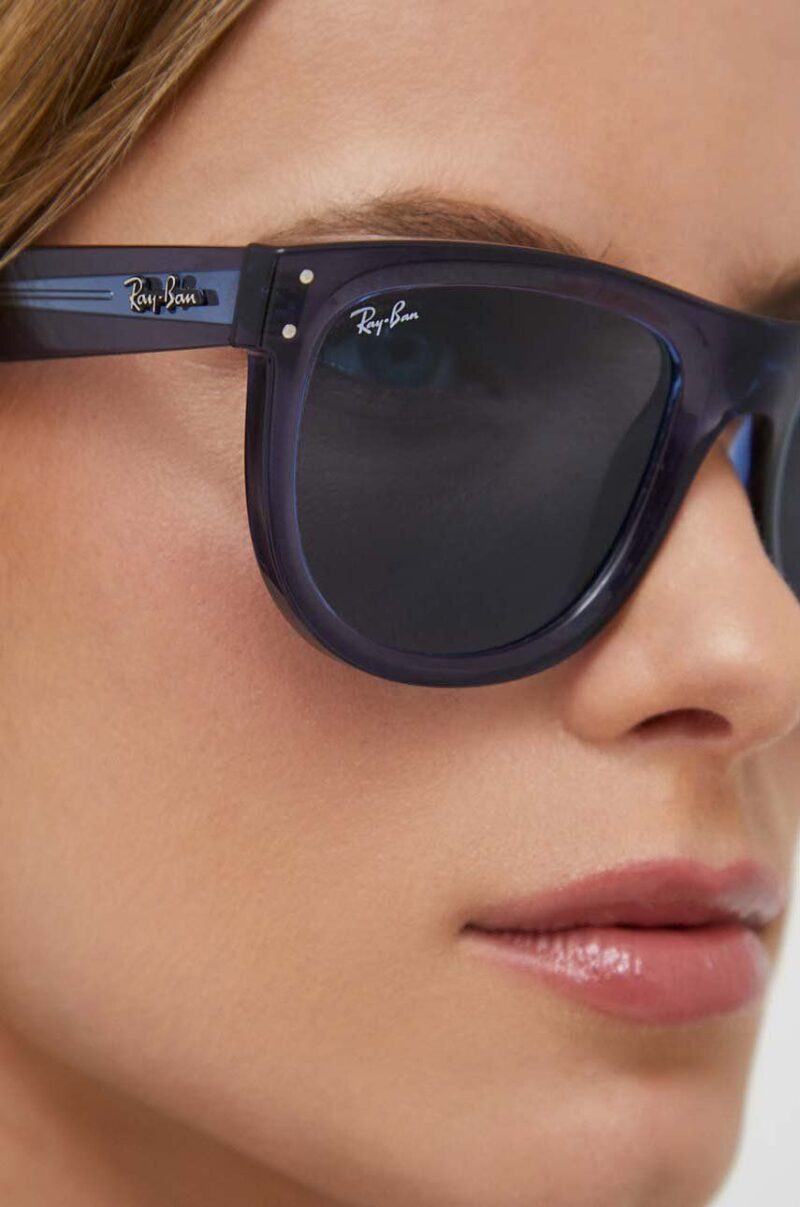 Ray-Ban ochelari de soare culoarea bleumarin preţ