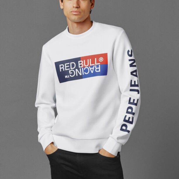 Red Bull Racing x Pepe Jeans Bluză de molton  albastru / albastru marin / roșu pepene / alb preţ