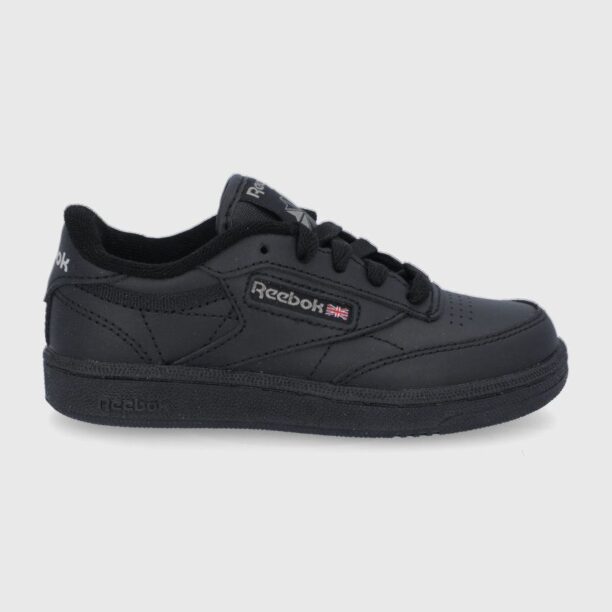 Reebok Classic încălțăminte din piele pentru copii Club C BS6182 culoarea negru