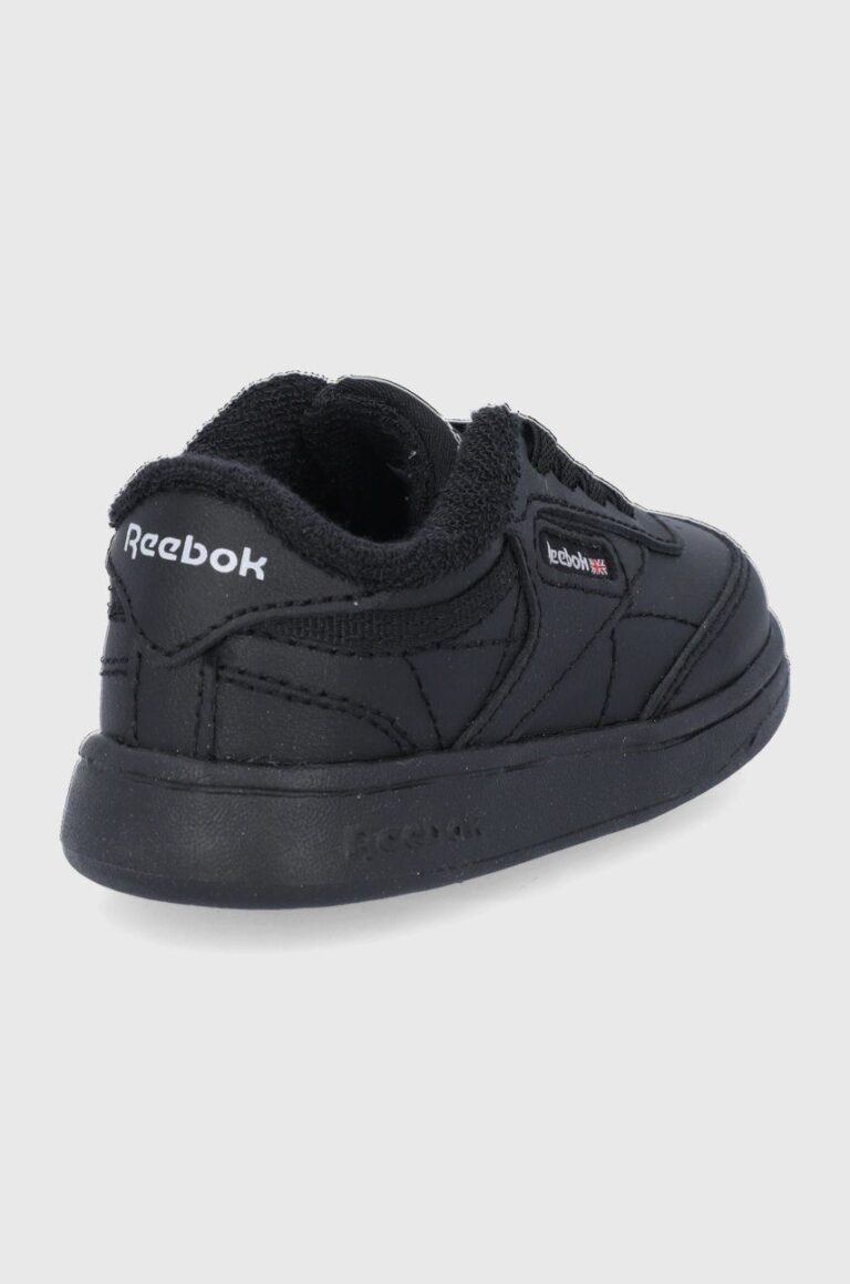 Reebok Classic încălțăminte din piele pentru copii Club C FZ2096 culoarea negru preţ