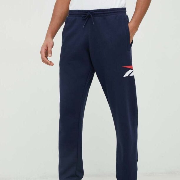 Reebok Classic pantaloni de trening culoarea albastru marin