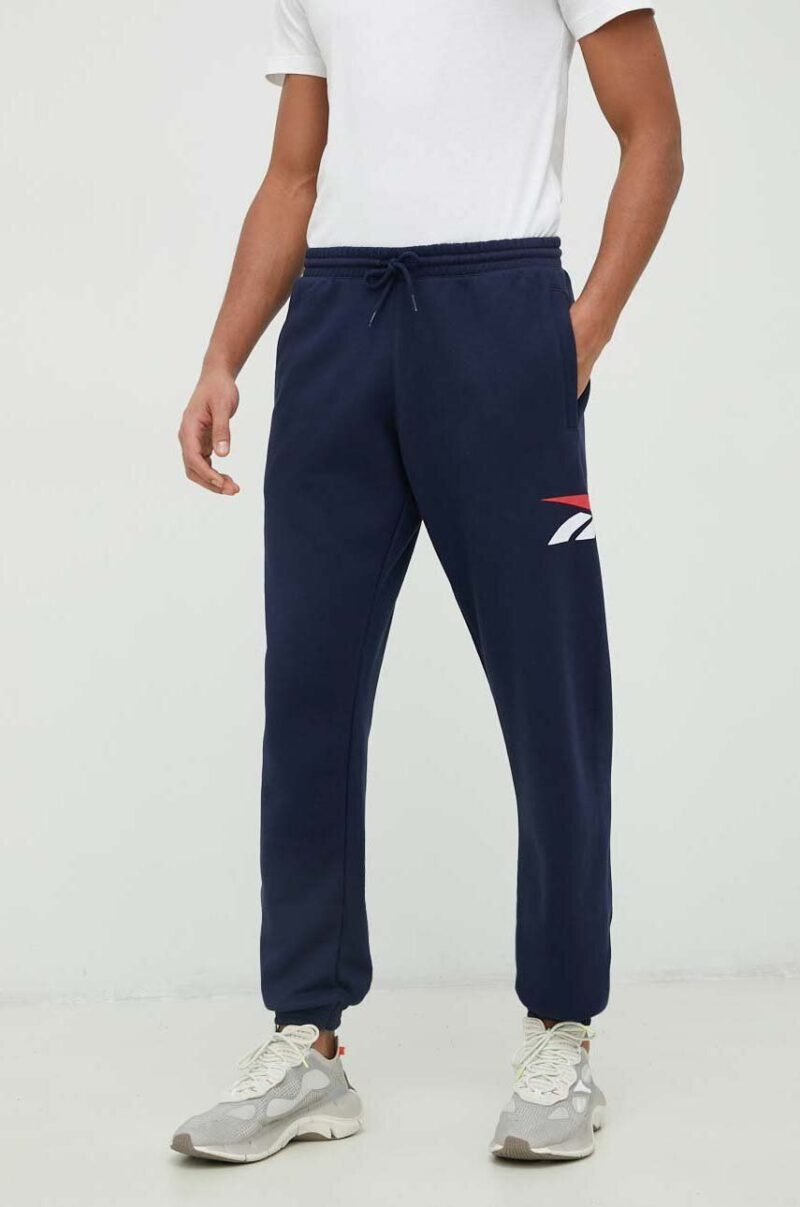 Reebok Classic pantaloni de trening culoarea albastru marin