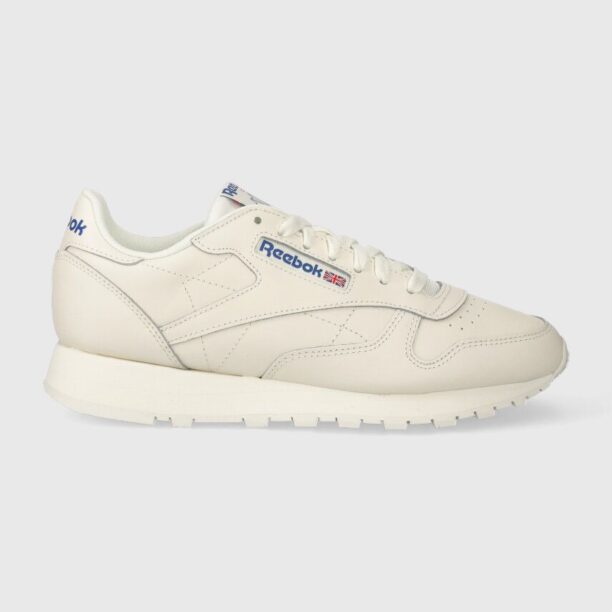 Reebok Classic sneakers din piele CLASSIC LEATHER culoarea bej