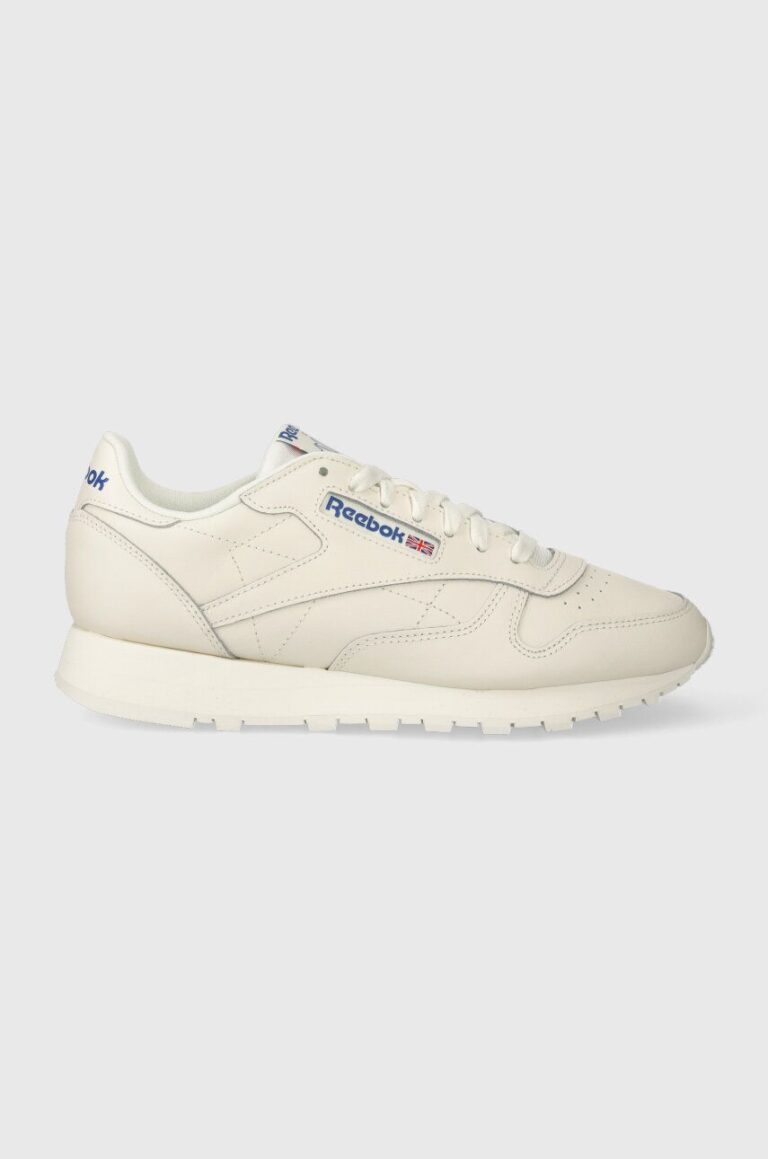 Reebok Classic sneakers din piele CLASSIC LEATHER culoarea bej