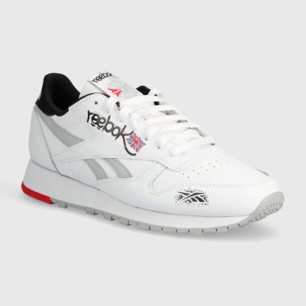 Reebok Classic sneakers din piele Classic Leather culoarea alb