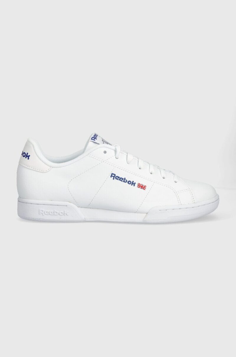 Reebok Classic sneakers din piele NPC II culoarea alb