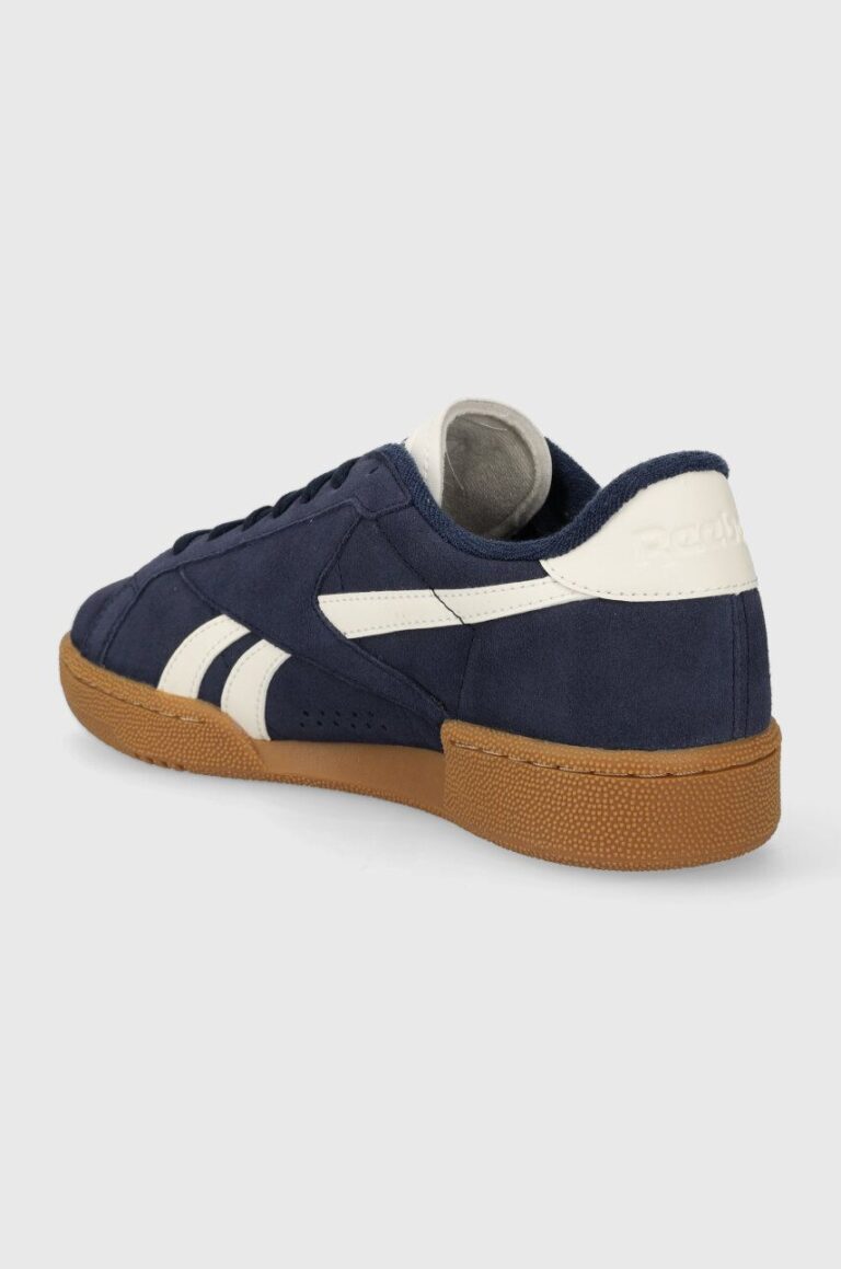 Reebok Classic sneakers din piele întoarsă CLUB C culoarea bleumarin preţ