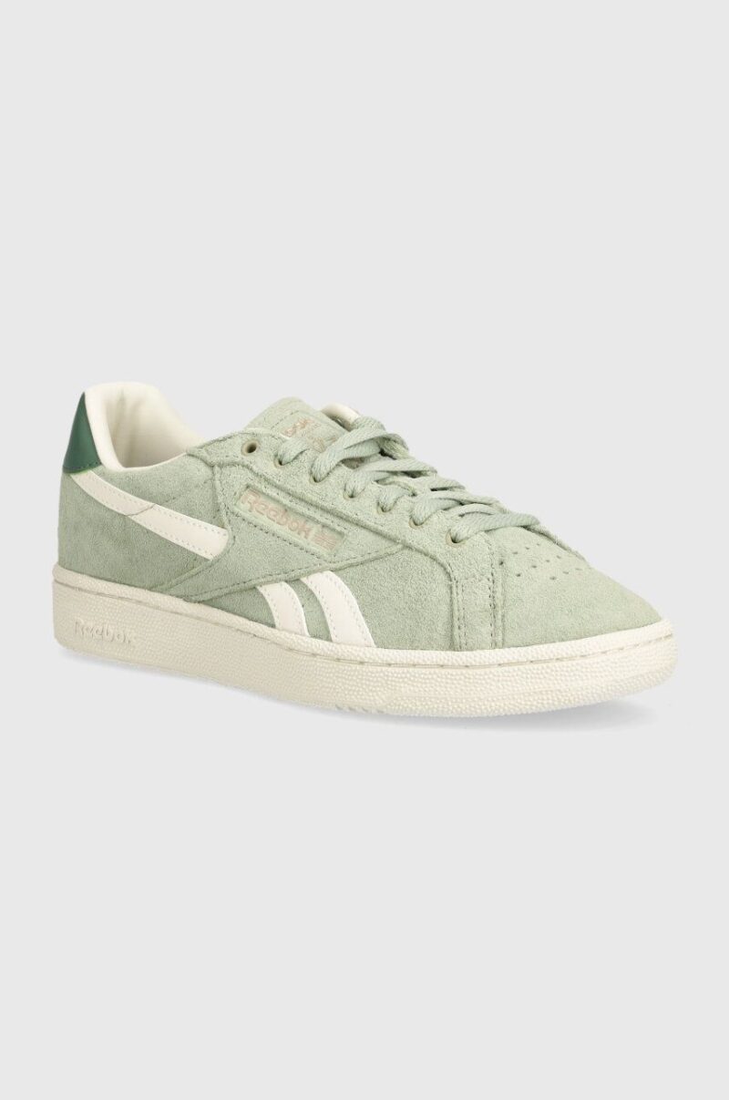 Reebok Classic sneakers din piele intoarsă CLUB C culoarea verde