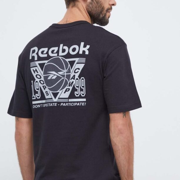 Reebok Classic tricou din bumbac Basketball culoarea negru