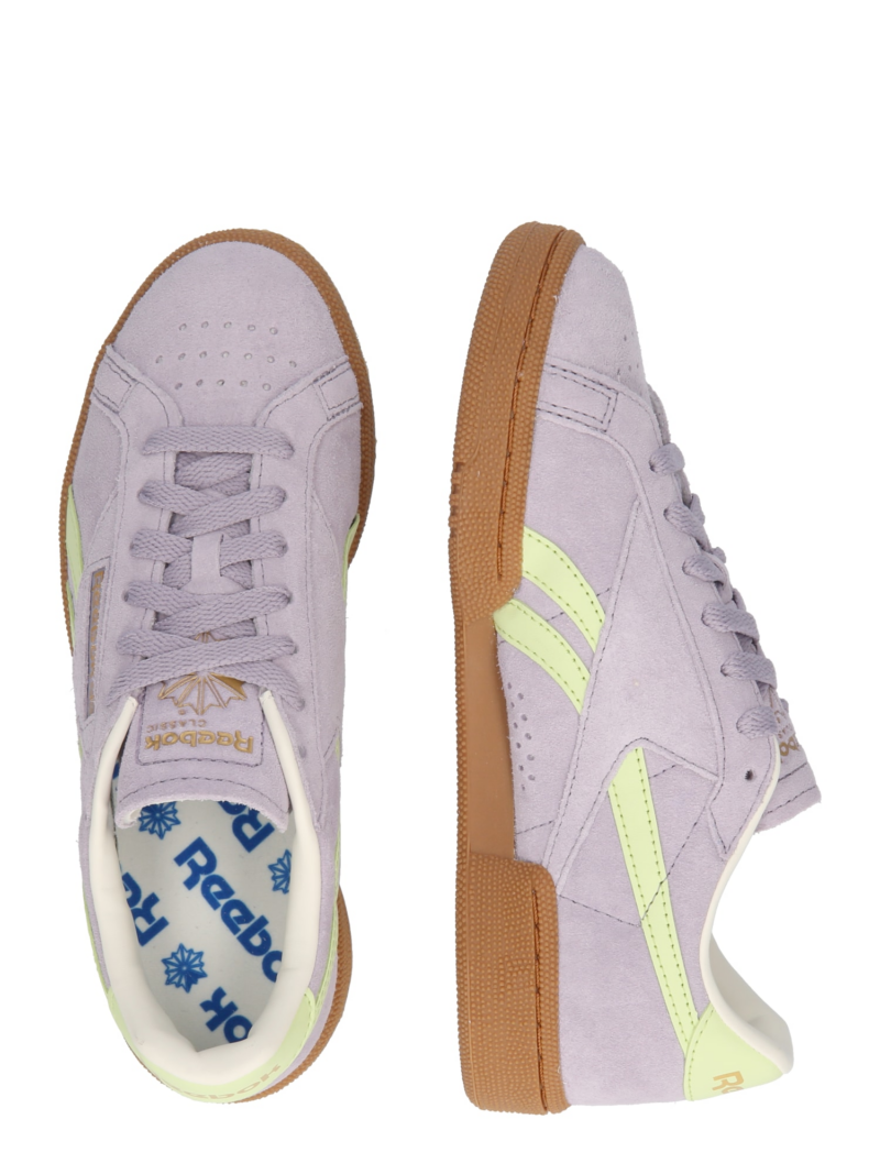 Reebok Sneaker low 'CLUB C GROUNDS UK'  galben pastel / mov liliachiu / portocaliu