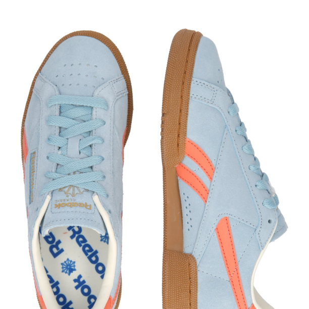 Reebok Sneaker low 'Club C Grounds'  albastru deschis / portocaliu