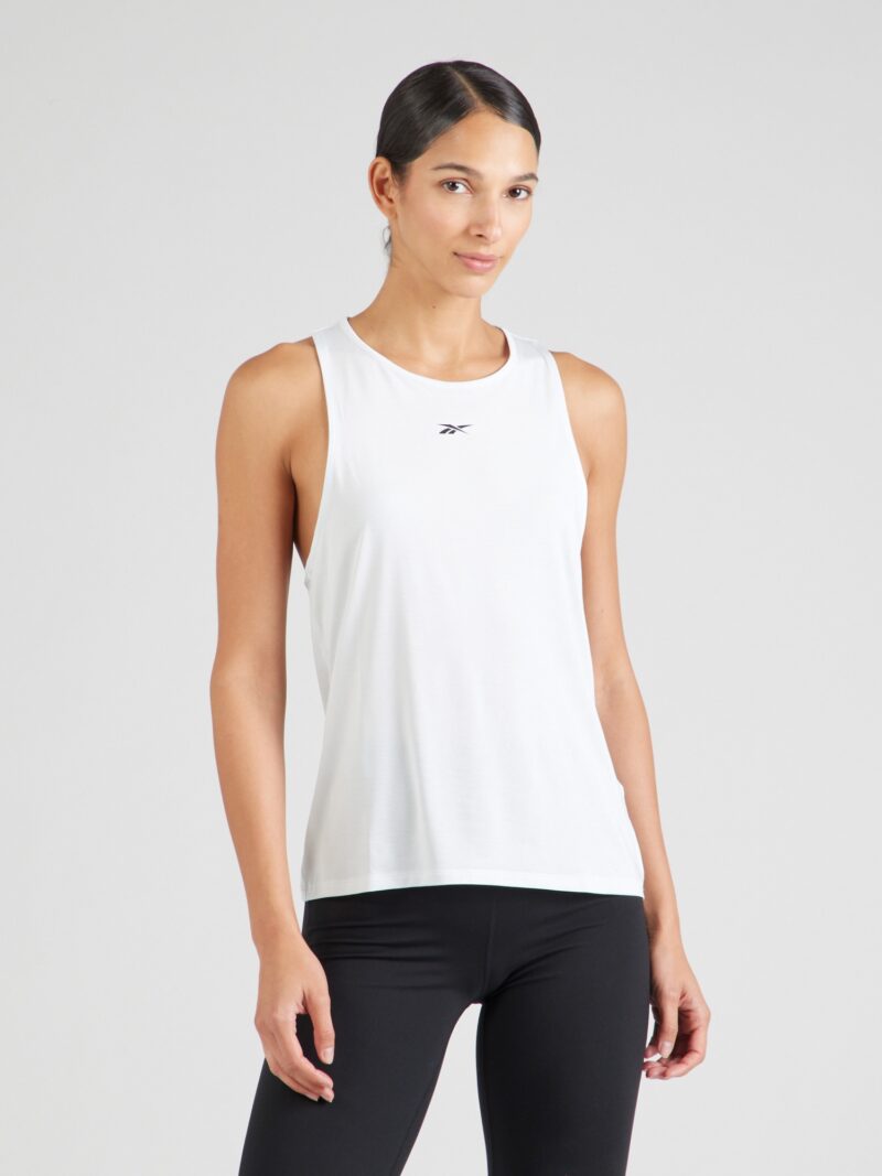 Reebok Sport top 'CHILL ATHLETIC'  negru / alb