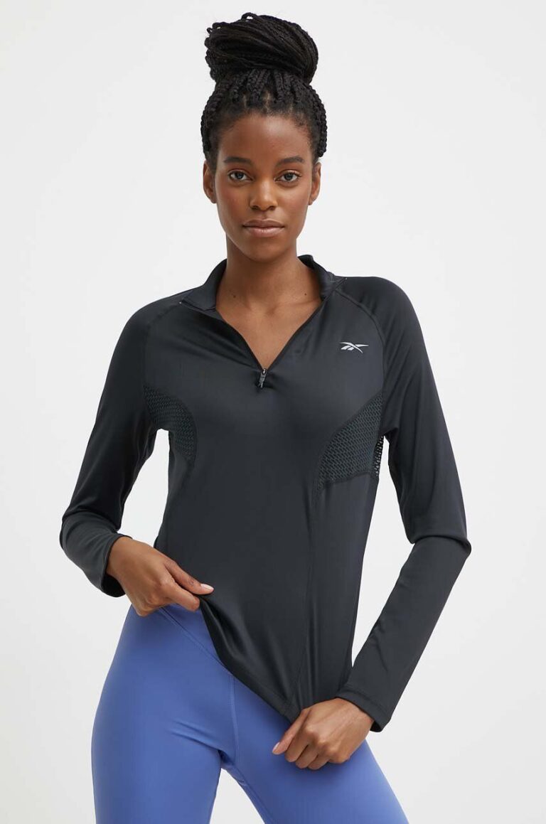 Reebok hanorac de jogging culoarea negru