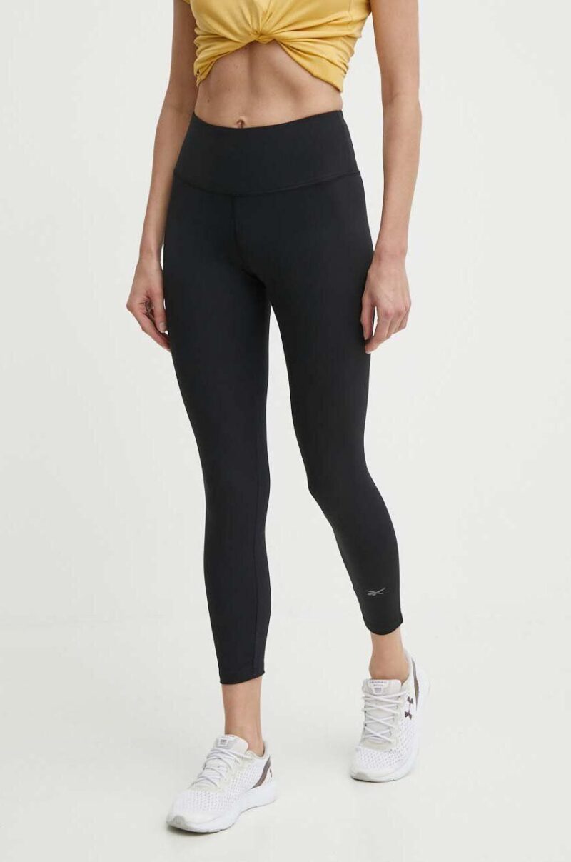 Reebok leggins de antrenament Active Collective Dreamblend culoarea negru