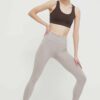 Reebok leggins de antrenament LUX COLLECTION culoarea gri