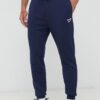 Reebok pantaloni de trening culoarea albastru marin