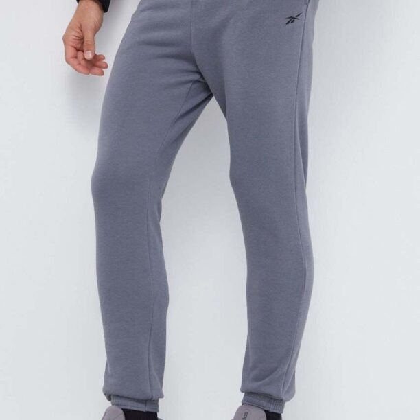 Reebok pantaloni de trening culoarea gri