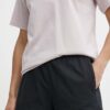 Reebok pantaloni scurti din bumbac culoarea negru