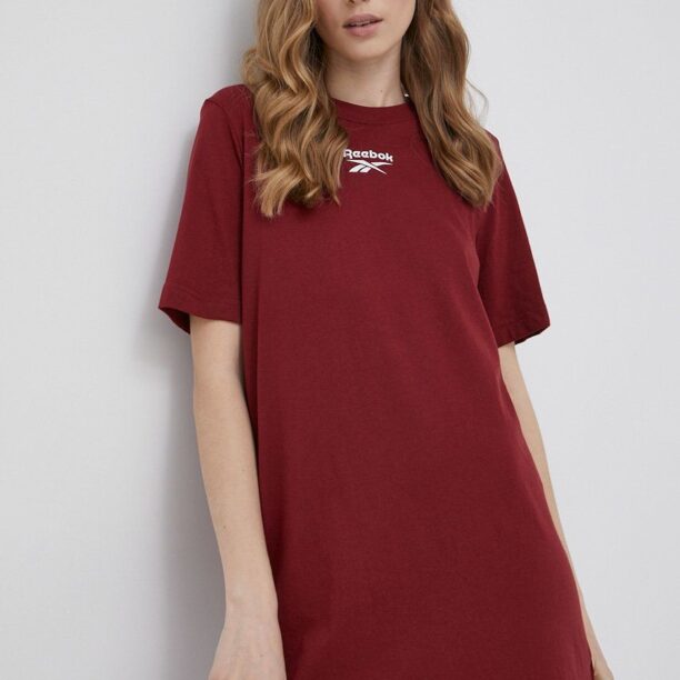 Reebok rochie HI3842 culoarea bordo