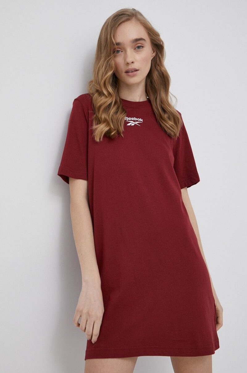 Reebok rochie HI3842 culoarea bordo