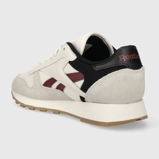 Reebok sneakers din piele Classic Leather culoarea gri preţ