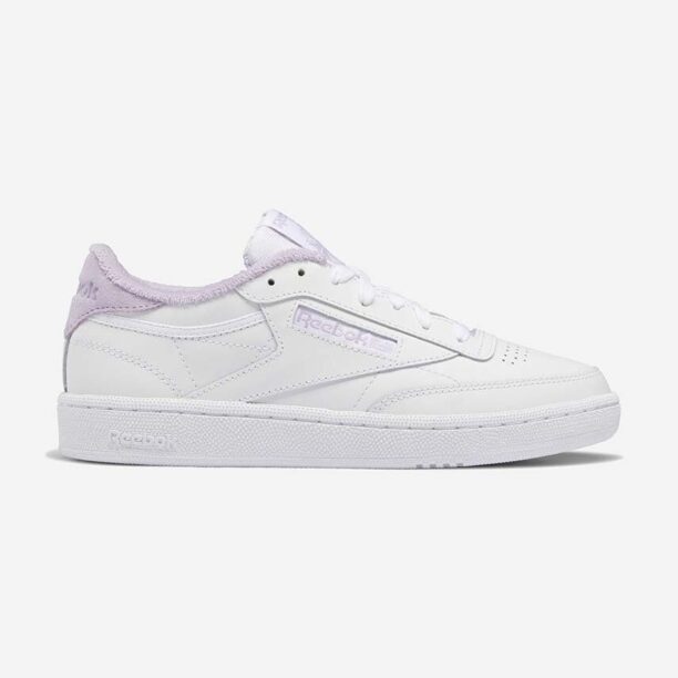 Reebok sneakers din piele Club C 85 culoarea alb