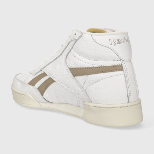 Reebok sneakers din piele Club C Form Hi culoarea alb preţ