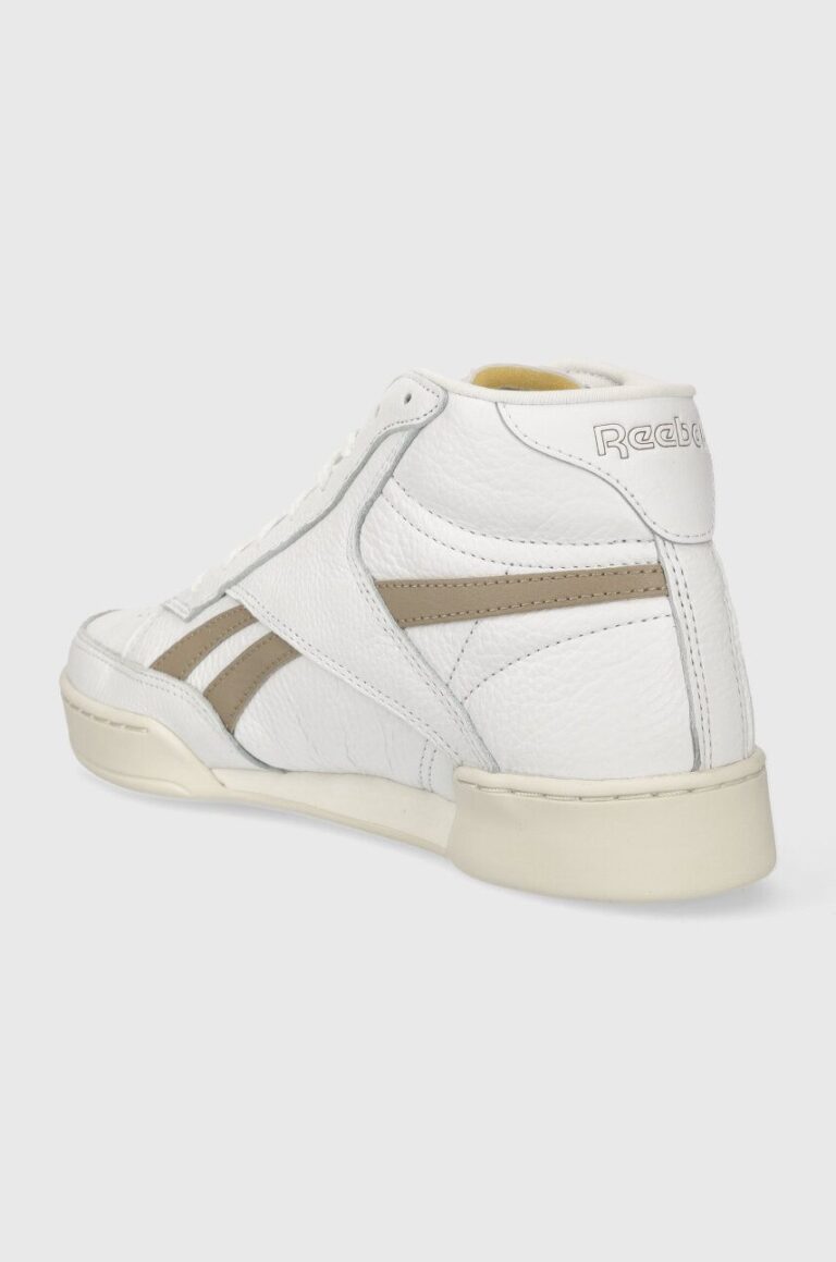 Reebok sneakers din piele Club C Form Hi culoarea alb preţ