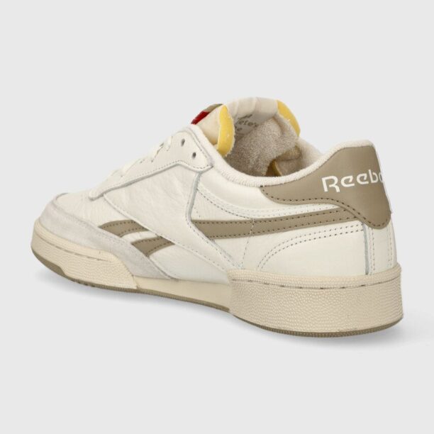 Reebok sneakers din piele Club C Revenge culoarea bej preţ