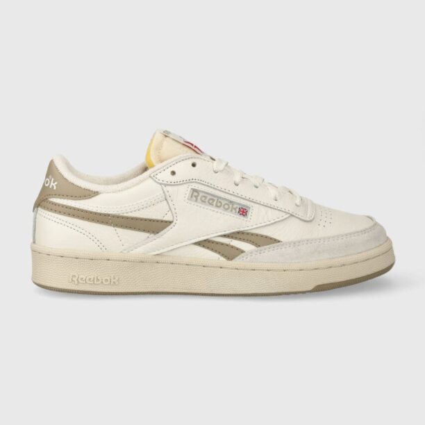 Reebok sneakers din piele Club C Revenge culoarea bej