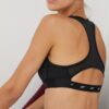 Reebok sutien sport Lux Vector culoarea negru