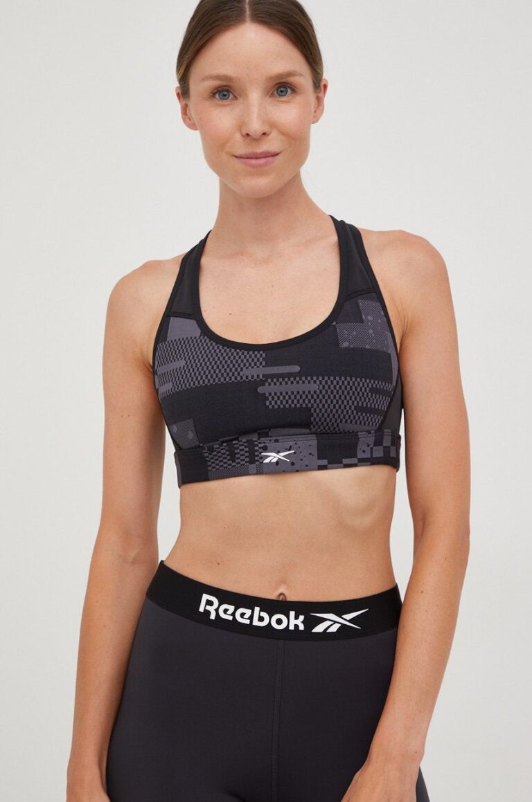 Reebok sutien sport Lux culoarea gri