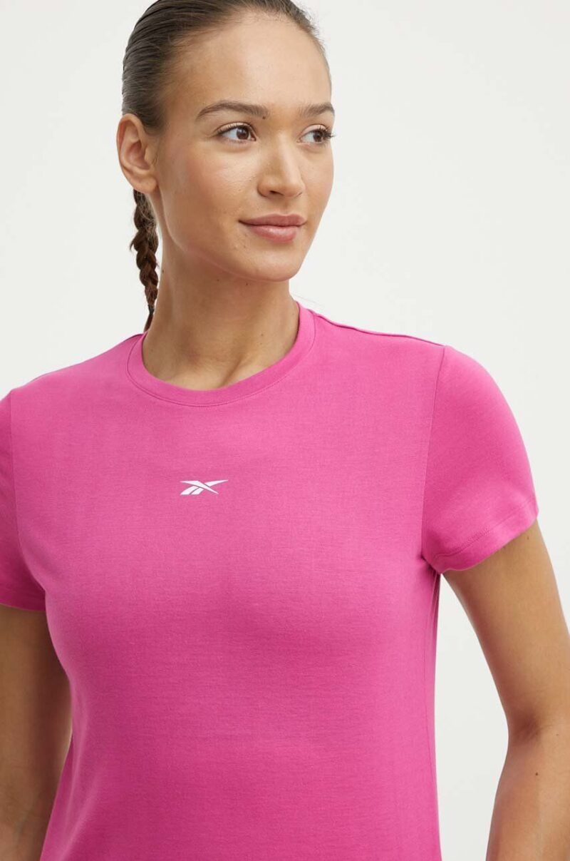 Reebok tricou de antrenament Identity Training culoarea roz