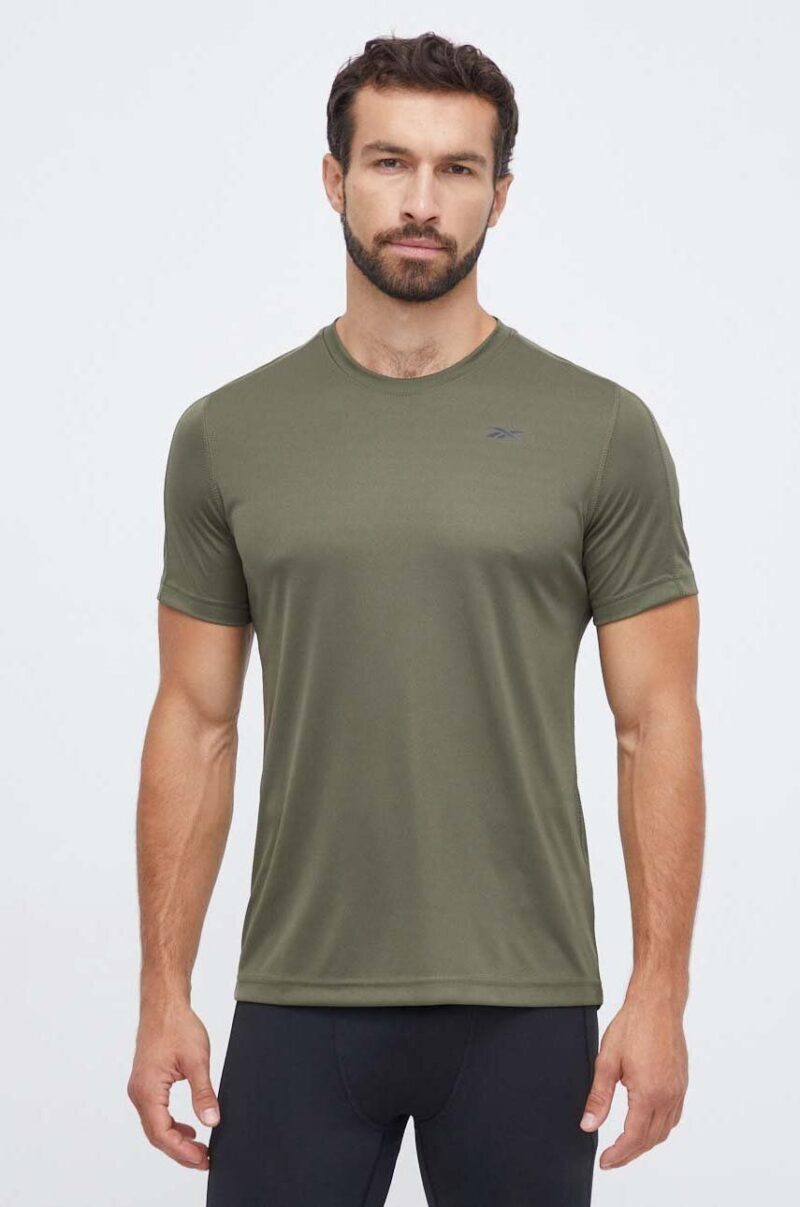 Reebok tricou de antrenament Tech culoarea verde